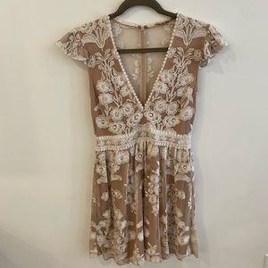 For Love and Lemons cream lace dress